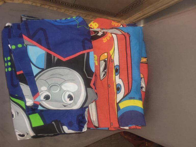 Kids Toddler Bed Duvet Cover Sets - Thomas & Lightning McQueen