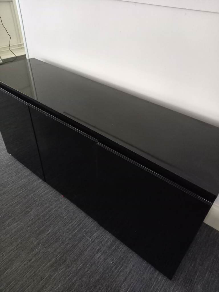 WILL BE REMOVED BY END OF MAY - TWO USED BLACK SIDEBOARDS - STILL AVAILABLE AS OF 06.05.26