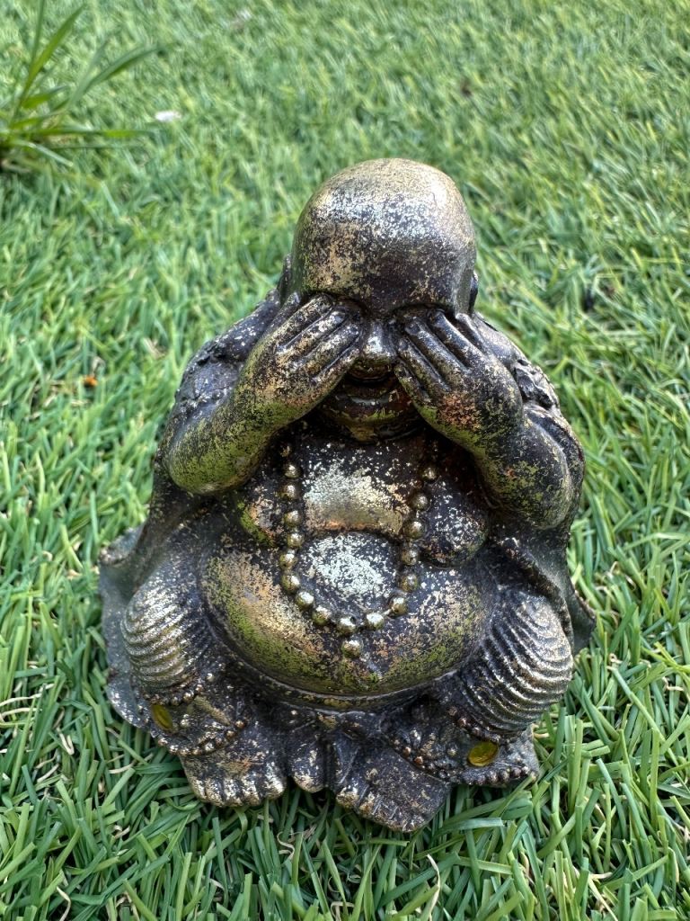 Small Buddha Statue - See No Evil Pose