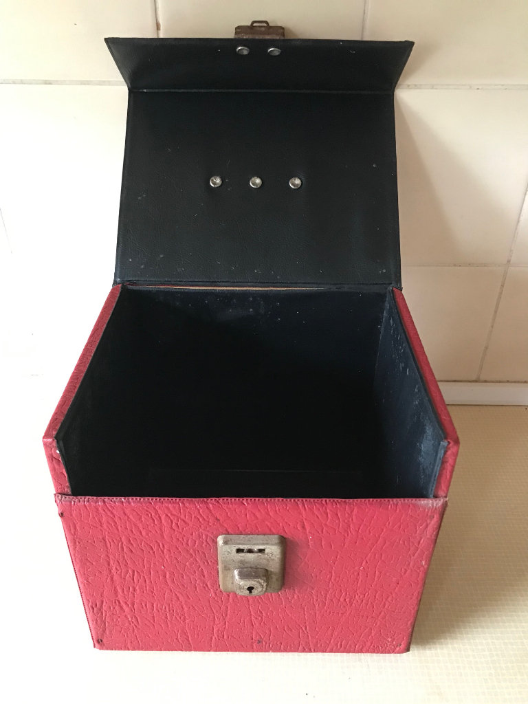 Vintage 45rpm Vinyl Record Carry Case