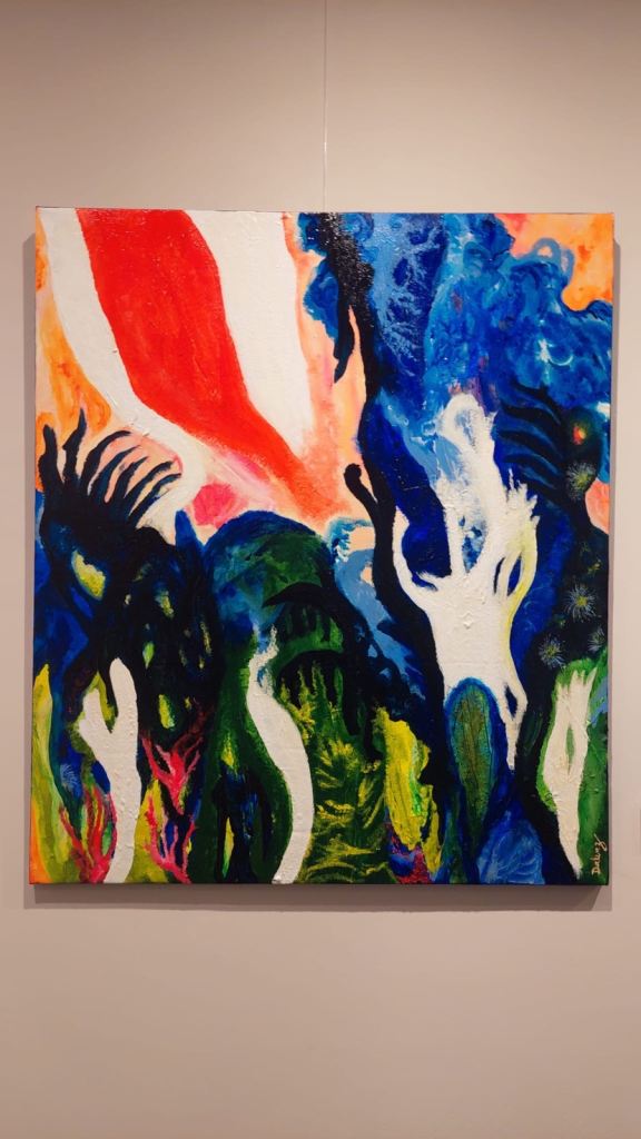Original Abstract Painting — Acrylic on Canvas - £145