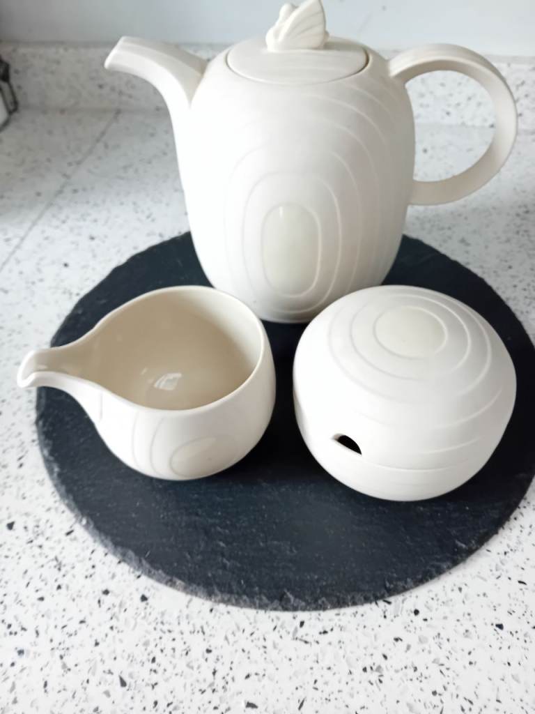 Vintage Hornsea Pottery 'Concept' design 3 piece tea/coffee set