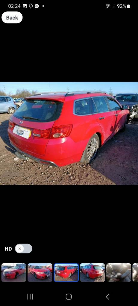 Honda accord 2012 breaking 