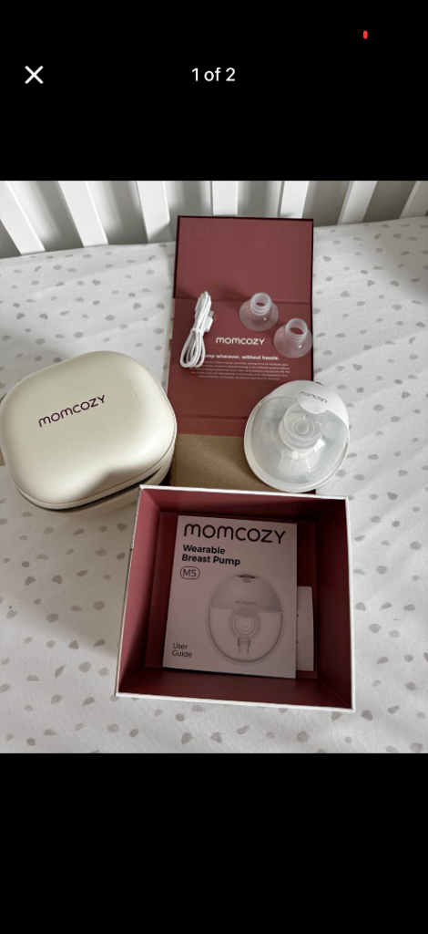 Momcozy Wearable Breast Pump – White, Good Condition