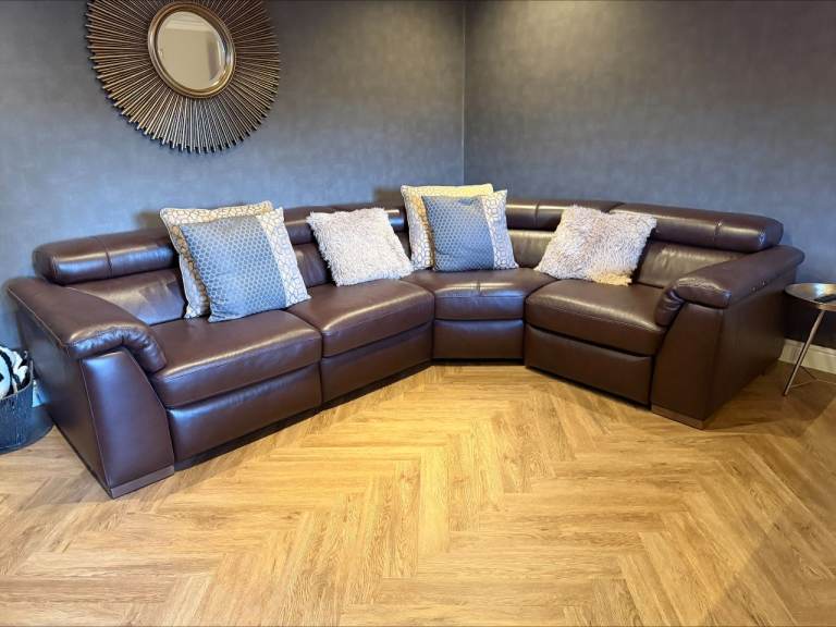 Leather L-Shaped Sofa