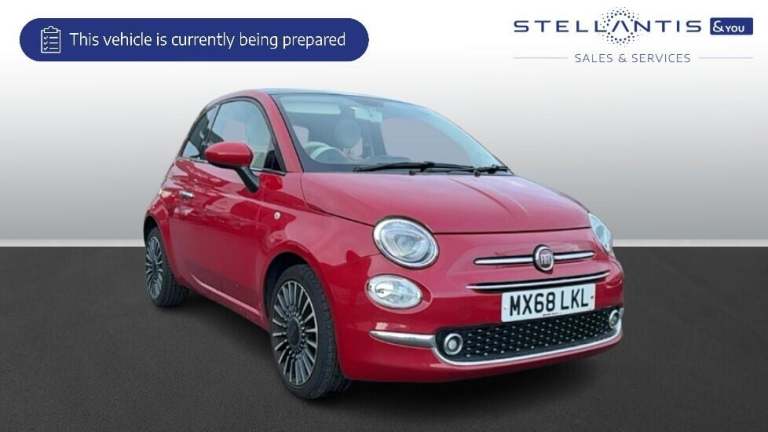 image for 2018 Fiat 500 1.2 Lounge Hatchback 3dr Petrol Manual Euro 6 (s/s) (69 bhp) Hatchback Petrol Manual