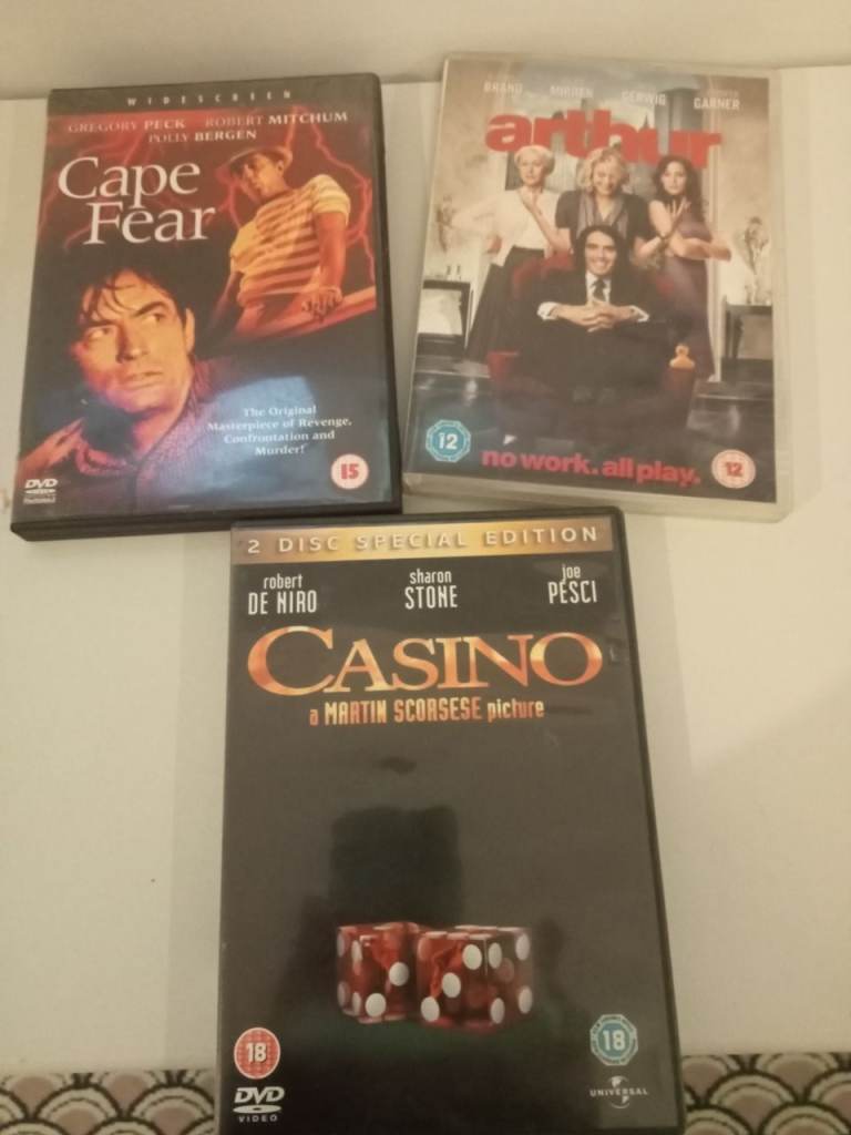 Cape fear Casino (2)Arthur DVD's 