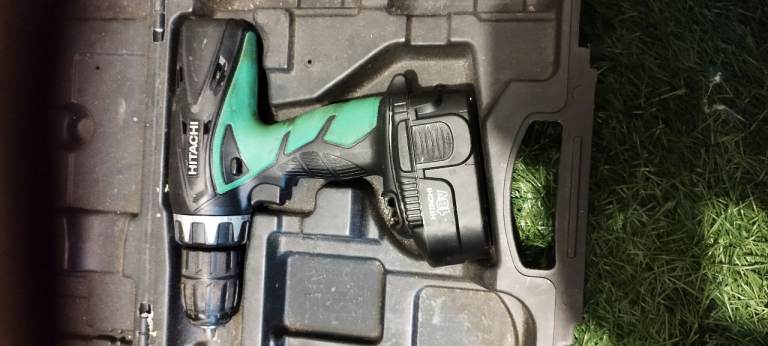 #Hitachi DV18DVC 18V Cordless Combi Hammer Drill Body With Battery & Case# DIY # Tools#