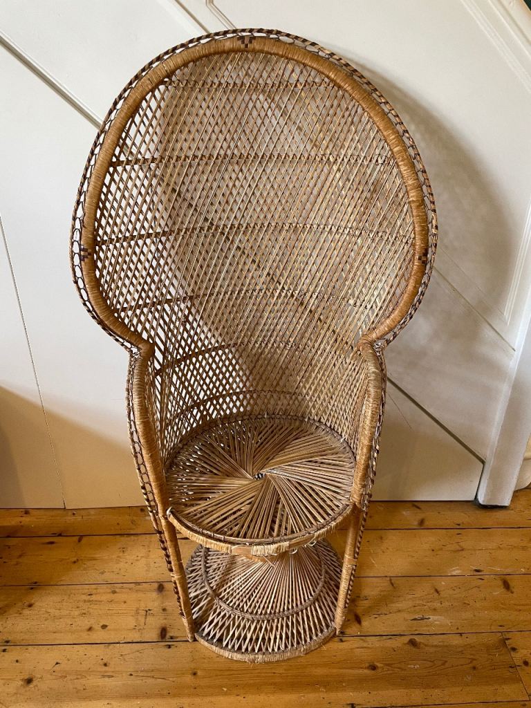 Large wicker chair