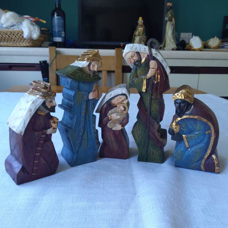 Carved Nativity Scene