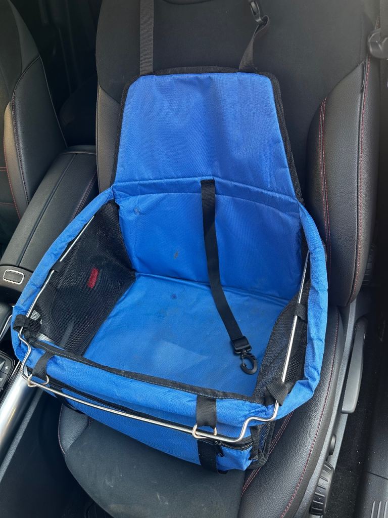 Pet car carrier seat basket travel 