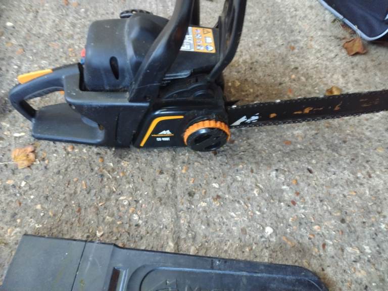 Petrol chainsaw with safety brake and chain guard good condition good working order 