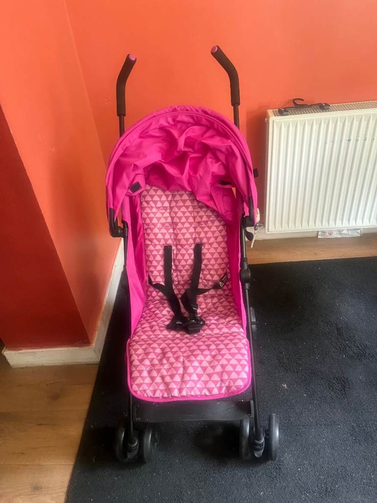 Pink Baby Pushchair/Stroller – Good Condition