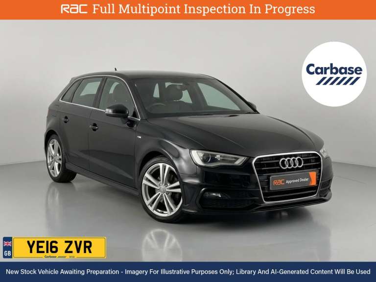2016 Audi A3 1.4 TFSI S line Sportback 5dr Petrol Manual Euro 6 (s/s) (Nav) (125 ps) Hatchback PE...