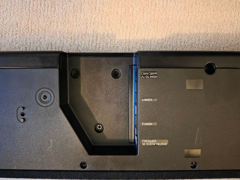 Samsung HW-Q950A soundbar with rear speakers and subwoofer