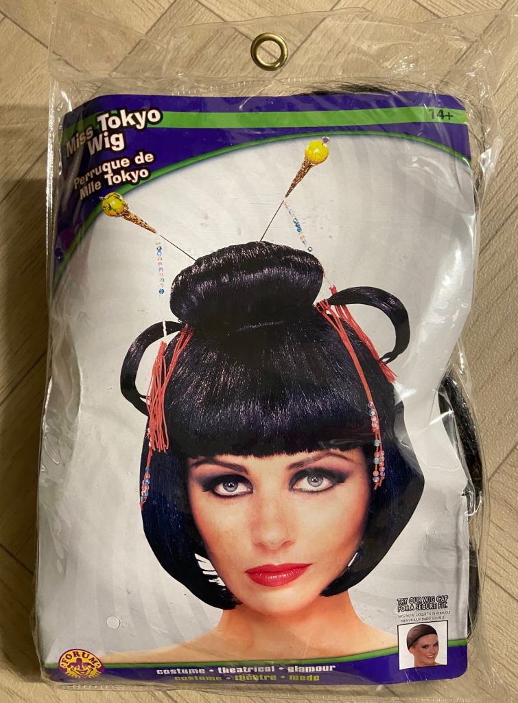 Rubies Official Miss Tokyo Asian Wig. Ladies Novelty Fancy Dress Wig. New.
