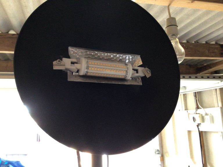 Black standard lamp (up lighter with swivel head)
