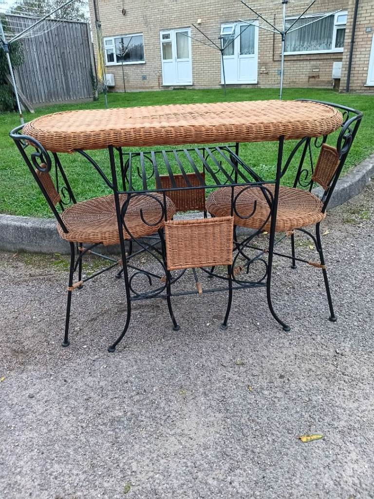 Bistro  table  and two  chairs 