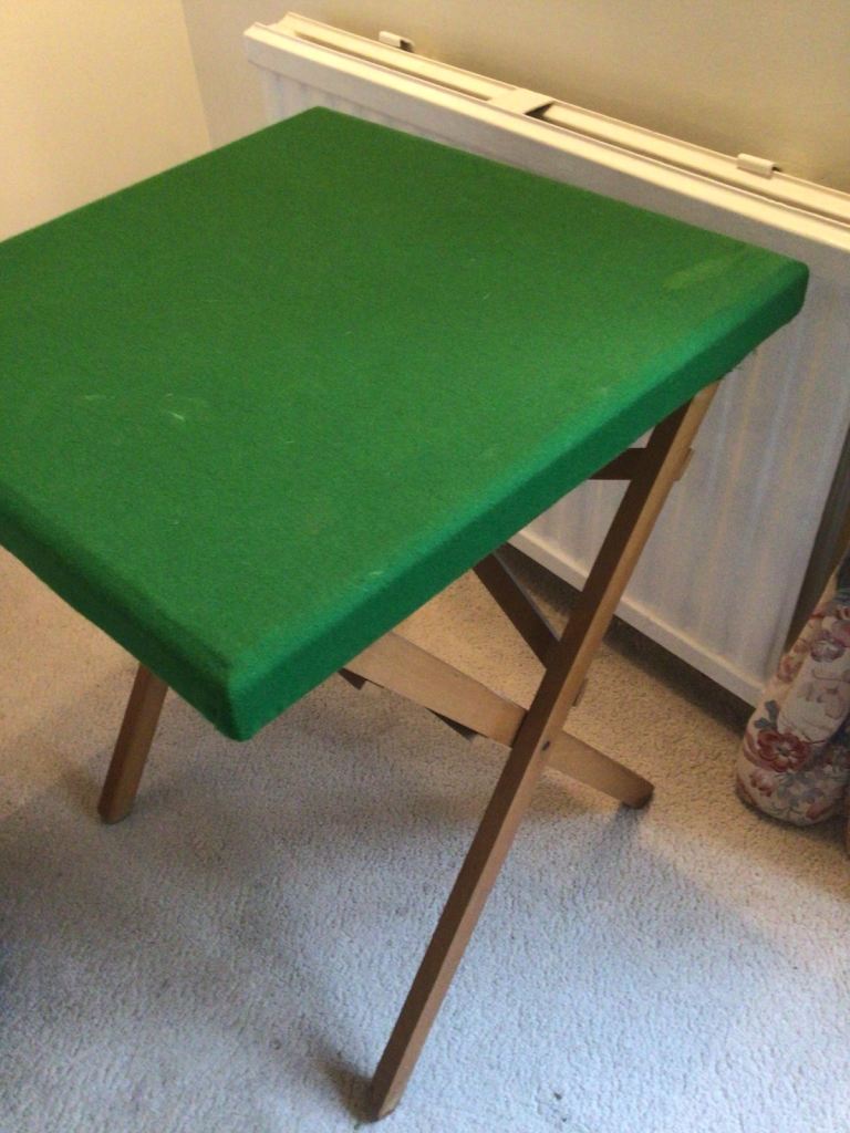 Folding card table 