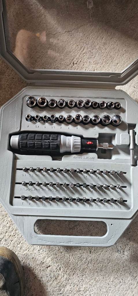 69 Piece Ratchet Driven and Socket Set – Grey Case