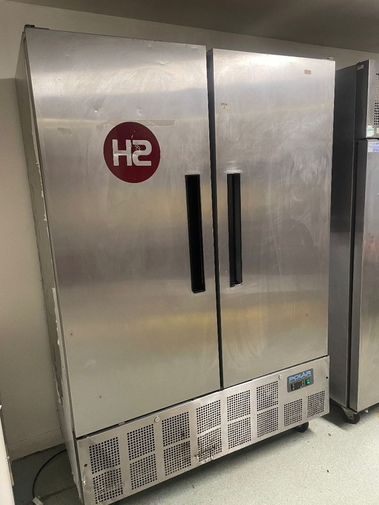 Commercial double door fridge 