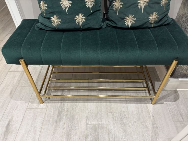 Dunelm Kendall Bench Green