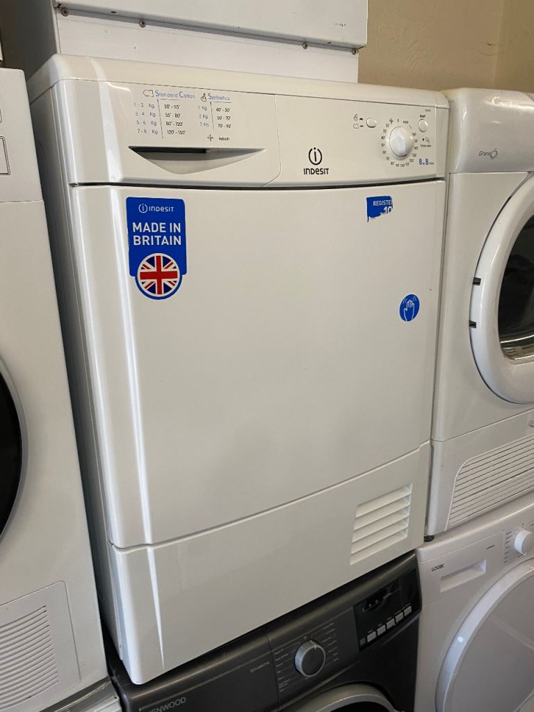 🚚✅WHITE INDESIT 8KG GREAT CONDITION CONDENSER DRYER £125 DELIVERY AVAILABLE 