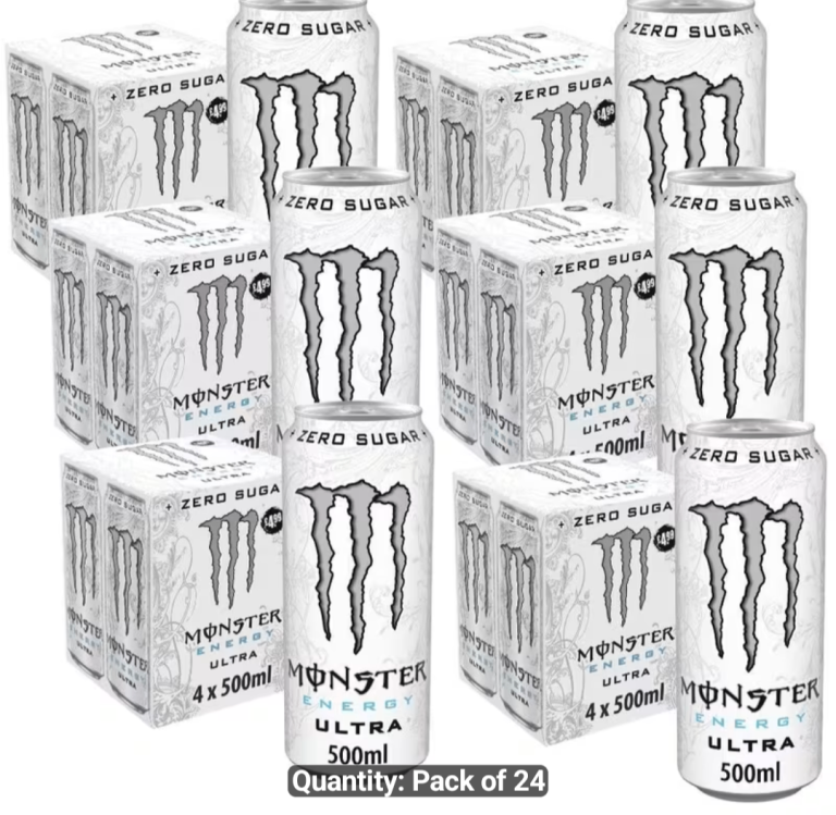 24 pack Monster Energy Original Energy Drinks 500ml - Pack of 24