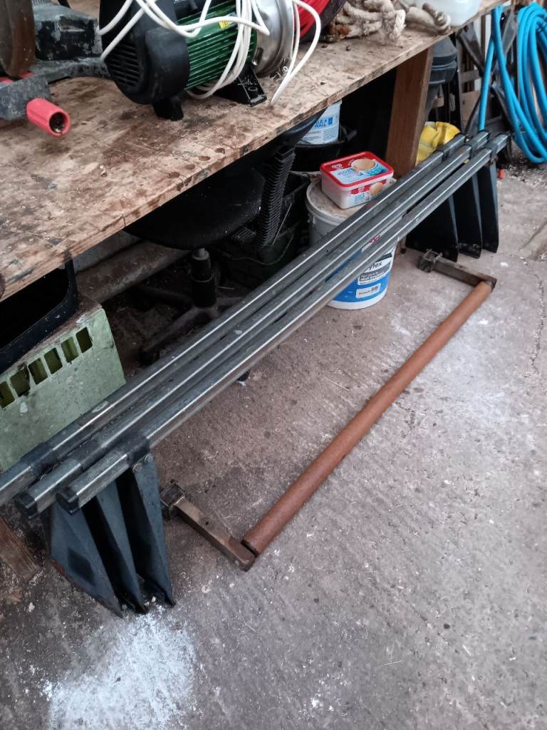 Three rhino roof bars for ford transit high top pluss roller.