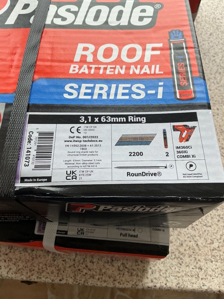 Paslode Series-i Roof Batten Nails - New, Unused