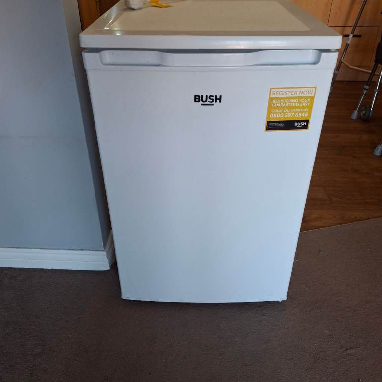 BUSH Mini Fridge - White, Good Condition