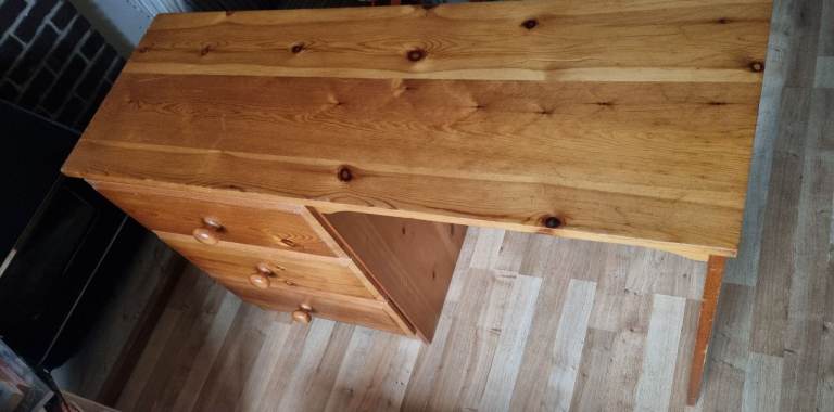 Pine office desk