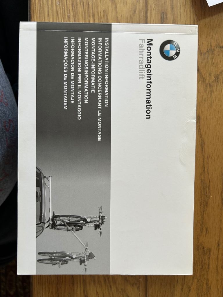 BMW Pneumatically Assisted Bicycle Roof Mounting System 