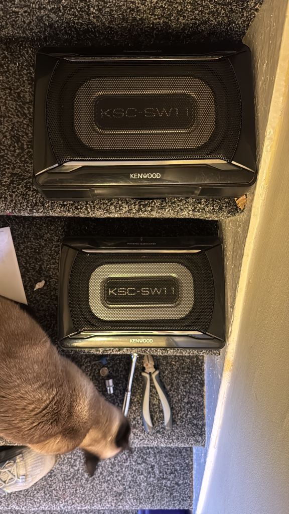 Kenwood x2 under seat subs