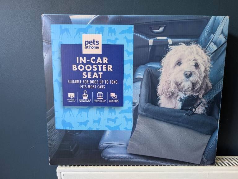 Pets at Home In-Car Booster Seat Grey