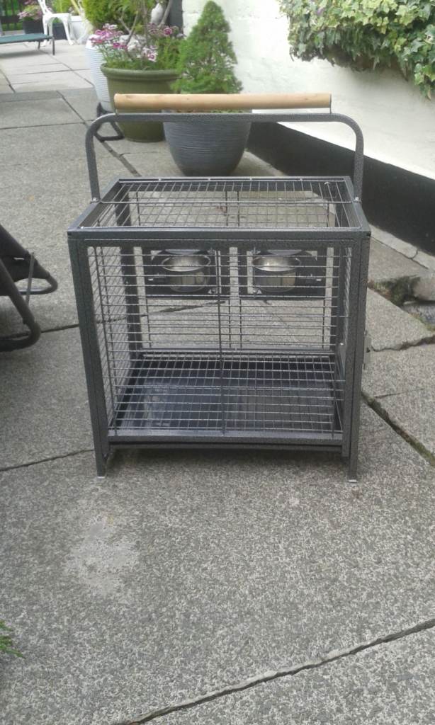 Wrought Iron sturdy constrution Bird Travel Carrier Cage