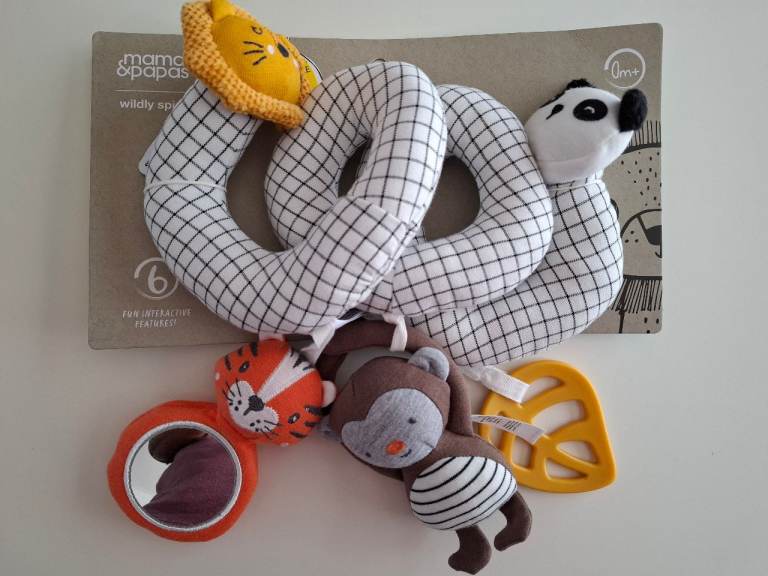 Mamas & Papas Spiral Pram Toy Jungle Design, New Still in packaging