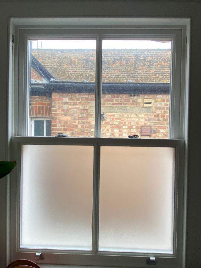 Victorian style Wood Double Glazed white original Sash Window - great Condition