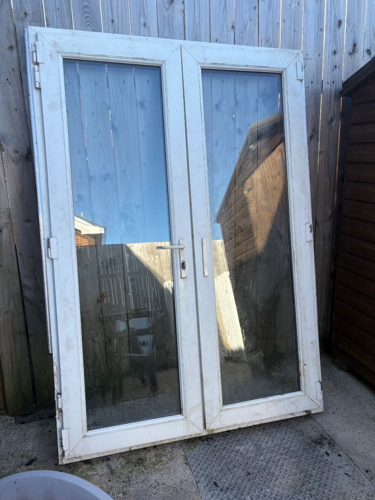 White patio doors 