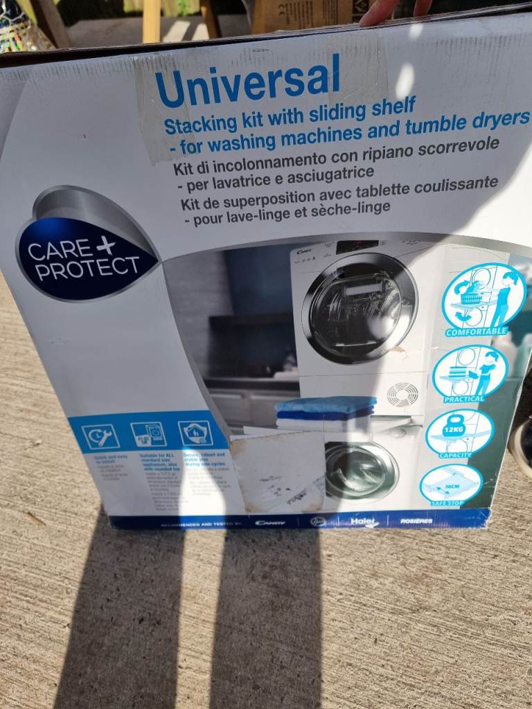 Universal Stacking Kit with Sliding Shelf washing machine