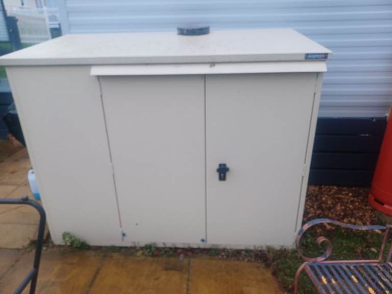 image for Cream Asgard metal storage shed