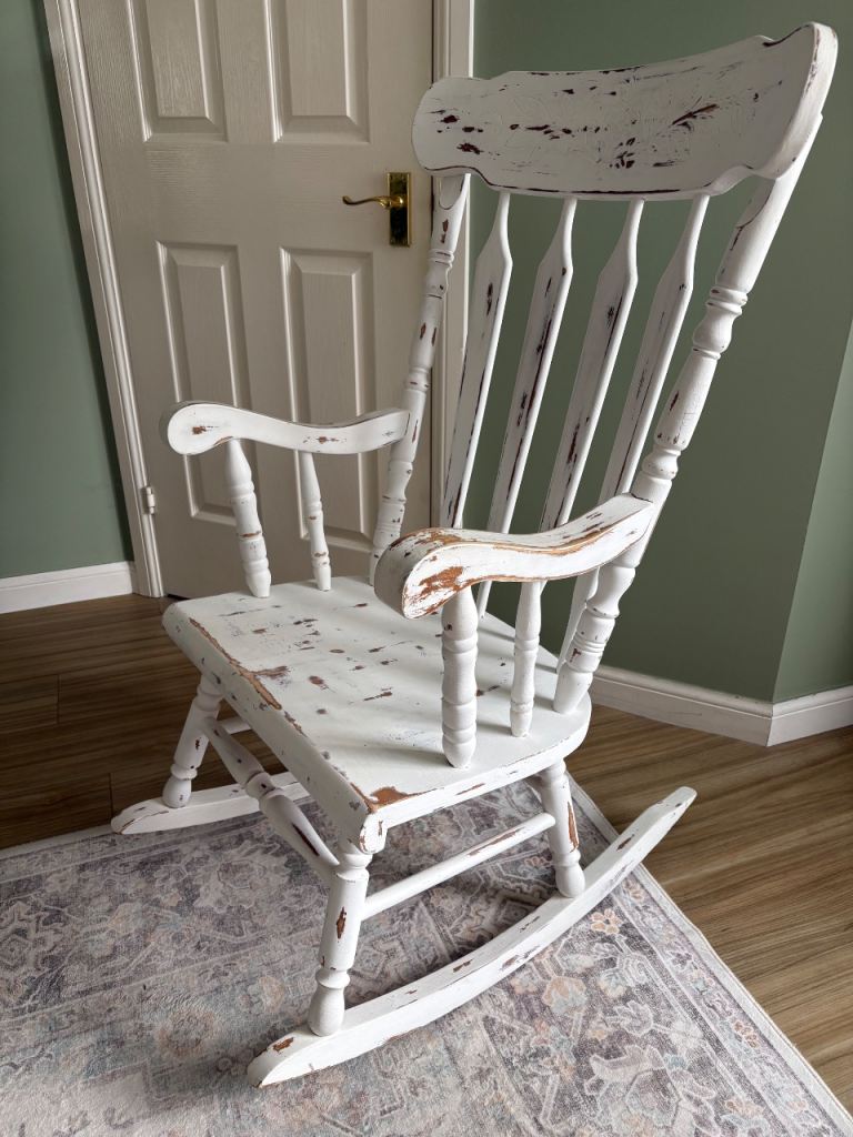 White rocking chair 