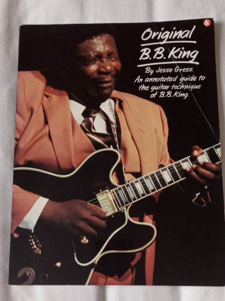 Original B.B. King Guitar Technique Book by Jesse Gress