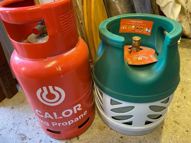 Propane Gas bottles.