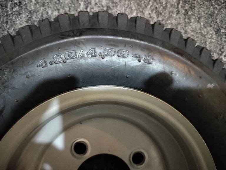 Two Brand New trailer tent wheels 