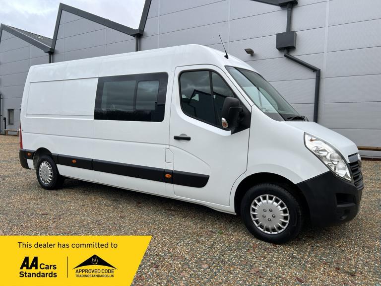 2016 VAUXHALL MOVANO 2.3 CDTi 3500 CREW CAB L3 LWB EX MOD 9 SEATER