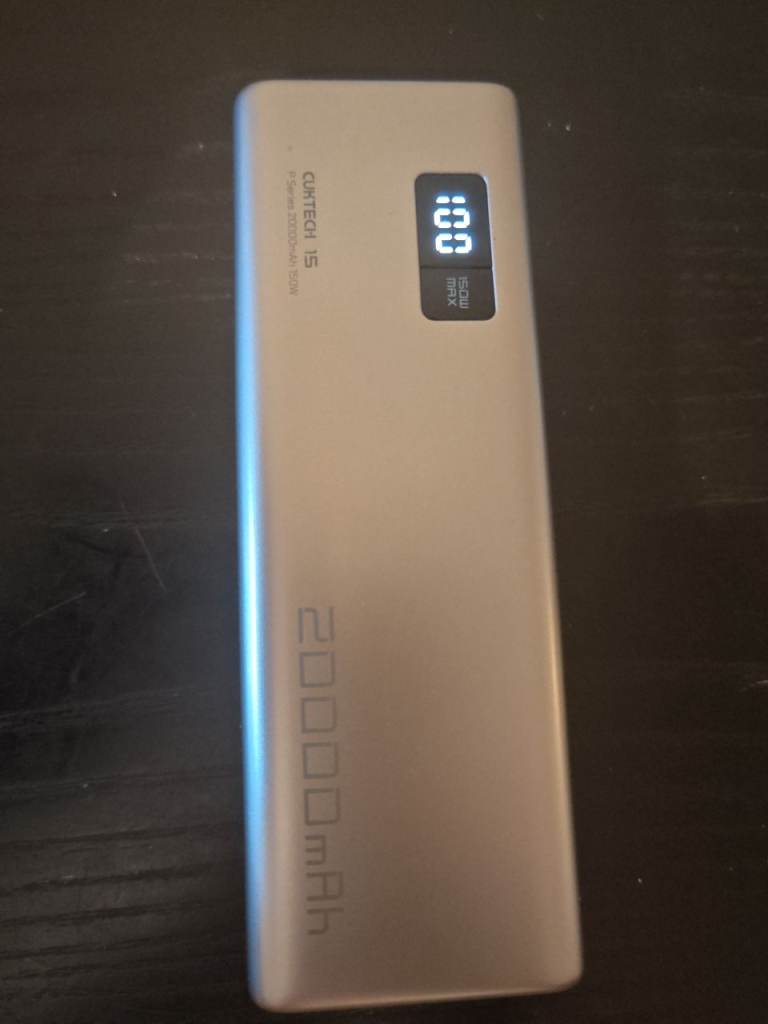 Curteci S 20000mAh Power Bank - Silver, As Good As New