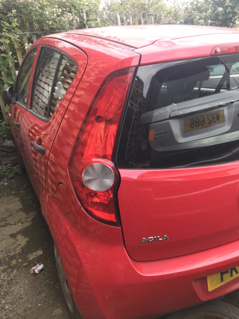  Vauxhall Agila. Rear light. Passenger side. NS. 