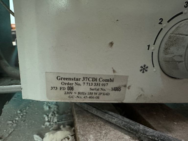 Worcester Bosch Greenstar 37CDi Combi Boiler – Used
