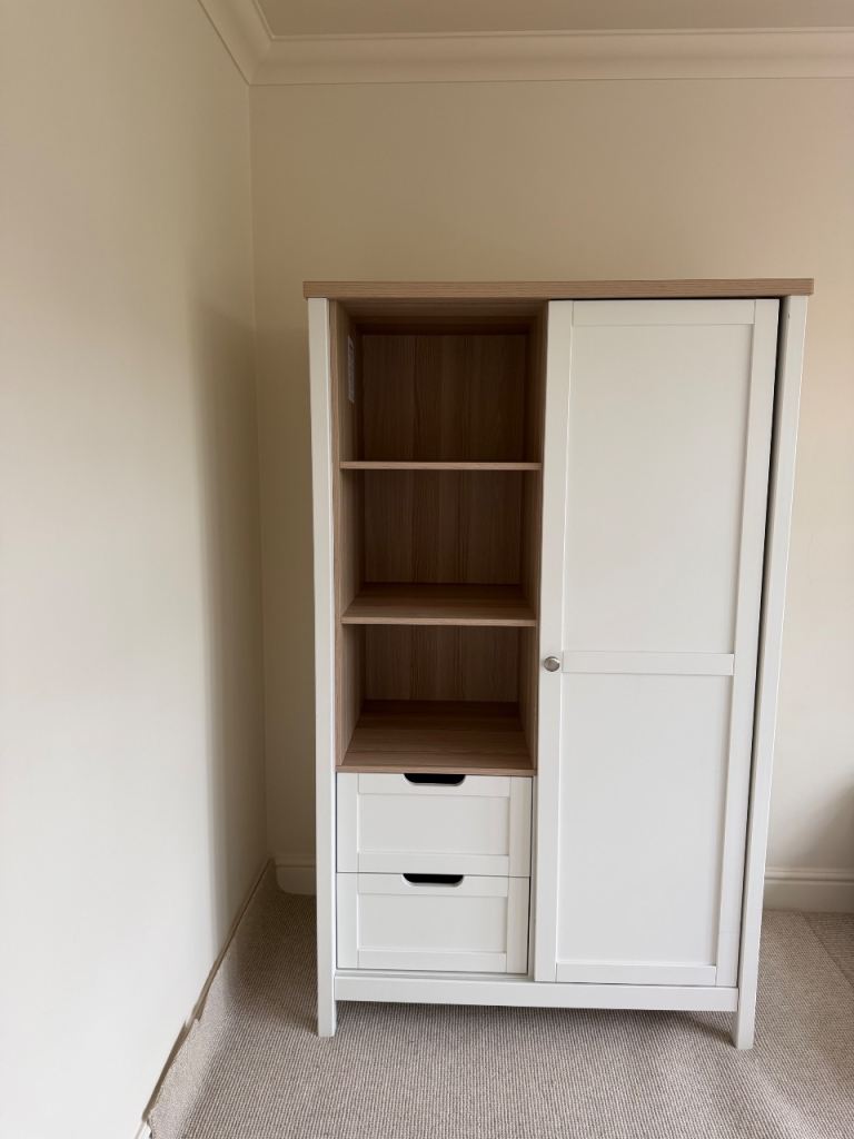Mamas & Papas Harwell Children’s Wardrobe – White & Timber